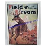 Metal Field & Stream Sign (16 x 12)