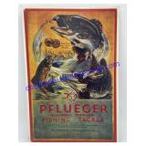 Metal Pflueger Fishing Tackle Sign (16 x 11)