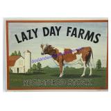 Metal Lazy Day Farms Sign (16 x 11)