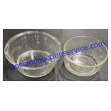 Pyrex Mixing Bowls 6" & 8" Diameter
