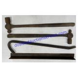 Ball Peen Hammer , Crow Bar & Metal Corner Piece