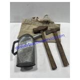 Watering Can, Hammer, Ax Hammer & Cloth Bag