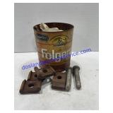 Folgers Tin W/ Clevis Pins &  Hardware