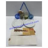 (4) Budweiser Post Cards , (2) Greenwood China