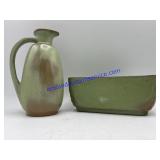 Frankoma Dish (8"x4") & Pitcher (8")