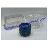 Butter Dish , Candy Dish & Stained Glass Decor