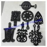 Cast Iron Hot Plate Holders & Stove Damper