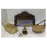 Bell, Baskets & Paper Towel Holder