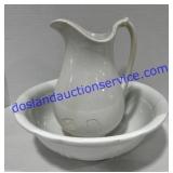 Vintage Goodwin Pitcher (12") & Ironstone Johnson