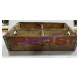 Vintage Pepsi Cola Wooden Crate 18"x12"x5"