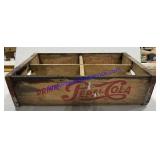 Vintage Pepsi Cola Wooden Crate 18"x12"x5"