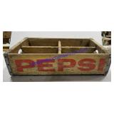 Vintage Pepsi Cola Wooden Crate 18"x12"x5"