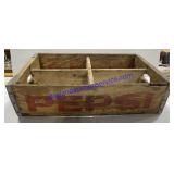 Vintage Pepsi Cola Wooden Crate 18"x12"x5"
