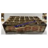 Vintage Pepsi Cola Wooden Crate 18"x12"x5"