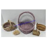 Heart Shaped Basket (9"x9"x9") & Small Decorative