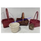 Heart Shaped Basket a& Misc Sized Baskets