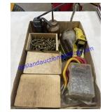 Small Oil Cans, Screws, Etc..