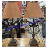 Pair of Matching Decorative Lamps (36")