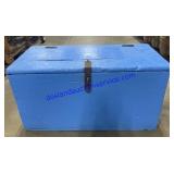 Blue Wooden Chest (26 x 14 x 14)