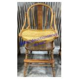 Vintage Wooden Highchair (34")