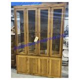 Beautiful Thomasville Lighted Hutch (79 x 54 x