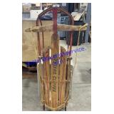Vintage Western Clipper Wooden Sled (47 x 23)
