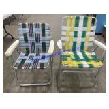 Pair of Metal Lawn Chairs