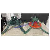 Pair of Metal Christmas Tree Stands