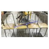 Lot of (4) Vintage Metal Children