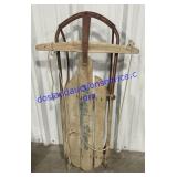 Vintage Wooden Happi Time Sled (42 x 23)