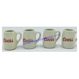 Lot of (4) Mini Coors Mugs