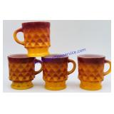 Lot of (4) Vintage Fire-King Mugs