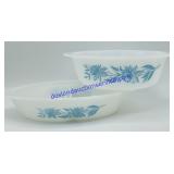 Pair of Vintage Glas-Bake Dishes