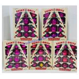 (5) Boxes of Vintage Shiny Brite Ornaments