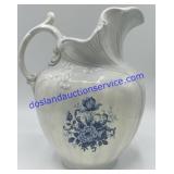 Porcelain Decorative Pitcher 11" Tall