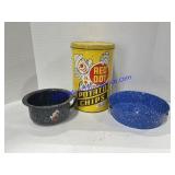 Potato Chips Tin W/ Tray/Pans