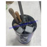 Tin W/ Wrenches, Brackets Etc