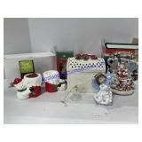 Christmas Decor - Trinket Box , Angel , Candle