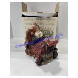 Cedar Creek Collection Santa On A Sled Figurine