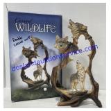 Carved Wildlife Double Carved Wolf