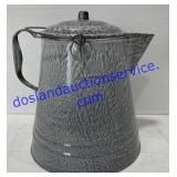 Enamelware Coffee Pot 13"x12"