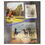 Canvas Painted Pictures 19"x 15"