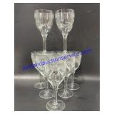 Lot of (8) Matching Wine Glasses