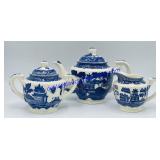 Oriental Teapot & Sugar & Cream Set