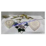 Heart Jewelry Boxes, Stained Glass Art & Wall