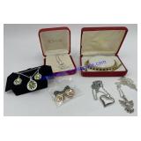 Earrings , Necklaces , Bracelet & Patriotic Pin