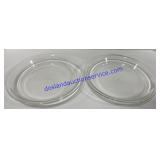 Glass Fire King Pie Dishes 8-1/2"