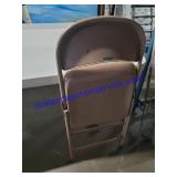 Metal folding chair