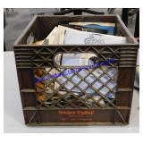 Milk Crate Full of 45 RPM Records