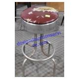 Brown/Chrome Barstool